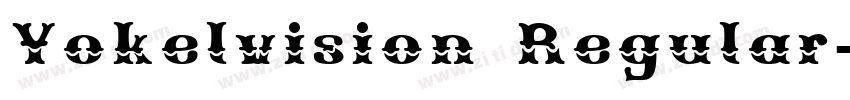 Yokelvision Regular字体转换